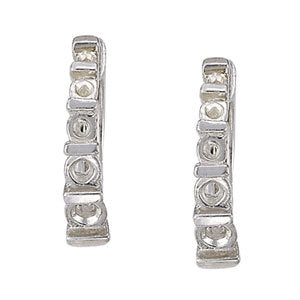 Platinum Diamond Fashion Hoop Earrings 0.21ctw