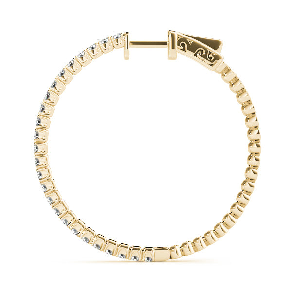 14K Yellow Gold Round Diamond Fashion Ring