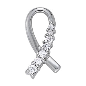 14K White Gold 1/10 ct tw Fashion Diamond Earring