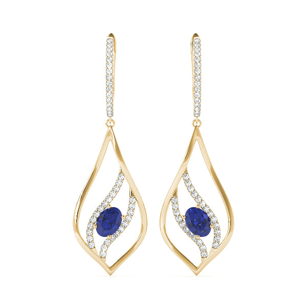 14K Yellow Gold 5/8 ct tw Fashion Diamond Earring