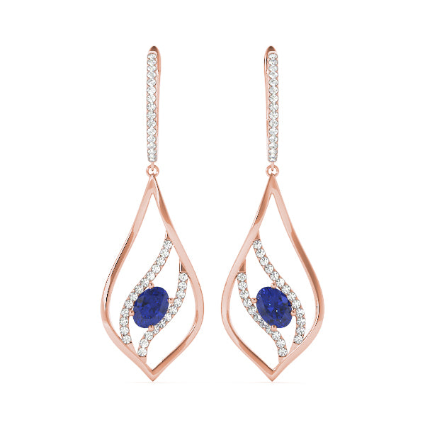 14K Rose Gold 5/8 ct tw Fashion Diamond Earring