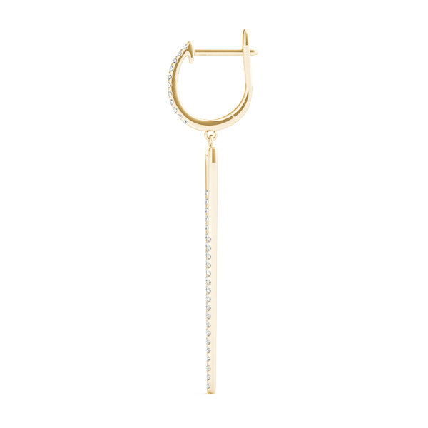 14K Yellow Gold 1/3 ct tw Fashion Diamond Earring