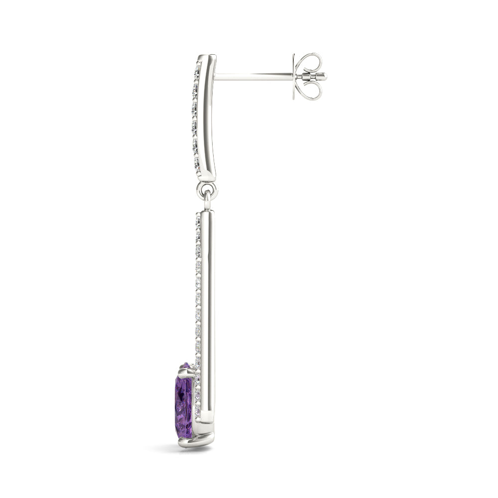 Diamond Round Multi-Stone Earrings