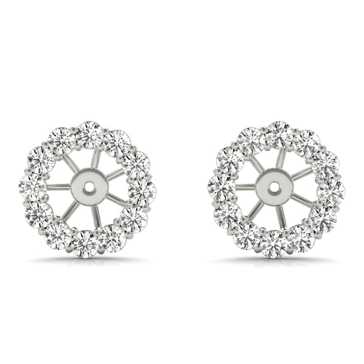 Platinum White Diamond Fashion Drop Earrings