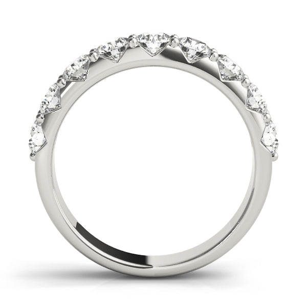 14K White Gold 0.18 CT Diamond Wedding Band
