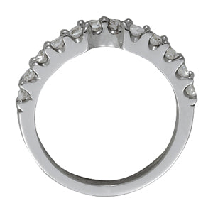 14K White Gold Diamond Wedding Ring