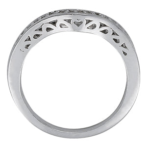 Platinum 1/8 ct Diamond Wedding Ring Band