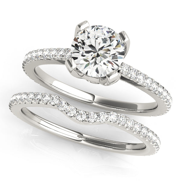 14K White Gold 1.25 ctw Diamond Engagement Ring