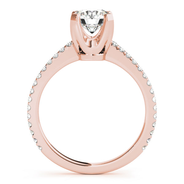 Rose Gold 0.75 ctw Round Diamond Engagement Ring
