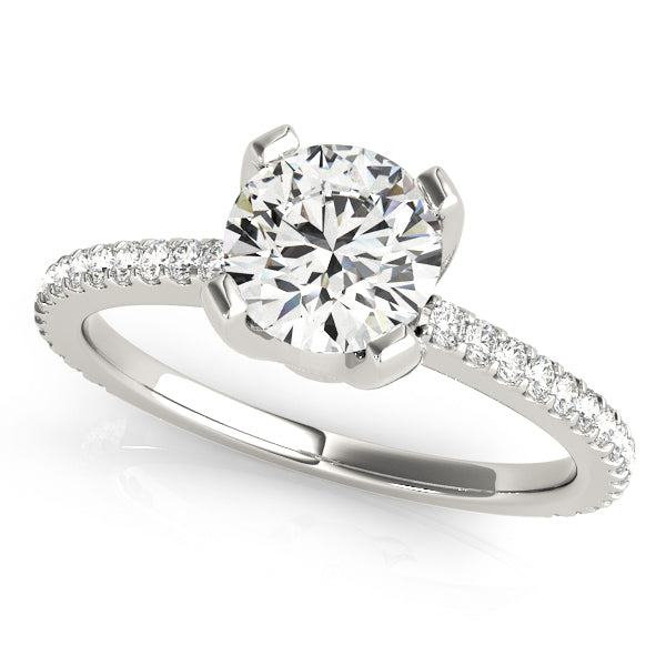 14K White Gold 1.25 ctw Diamond Engagement Ring