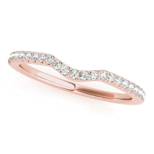 14K Rose Gold Diamond Wedding Ring