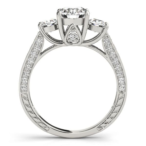18K White Gold 1.32 ctw Round Diamond Engagement Ring