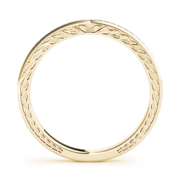 14K Yellow Gold 1/8 ct tw Diamond Wedding Ring