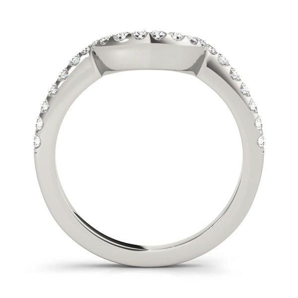 14K White Gold Diamond Wedding Ring