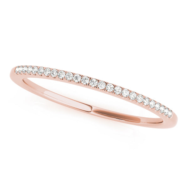 14K Rose Gold Diamond Wedding Ring