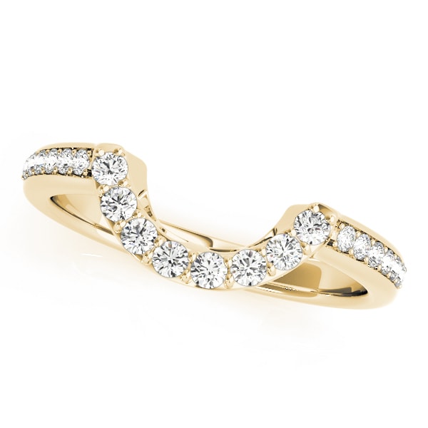 14K Yellow Gold 1/4 ct tw Diamond Wedding Ring