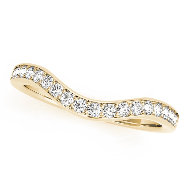 14K Yellow Gold 1/5 ct tw Diamond Wedding Ring