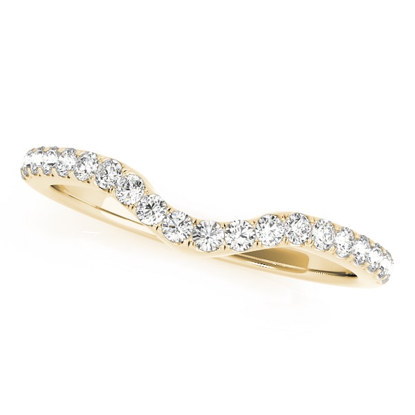 14K Yellow Gold 1/4 ct tw Diamond Wedding Ring