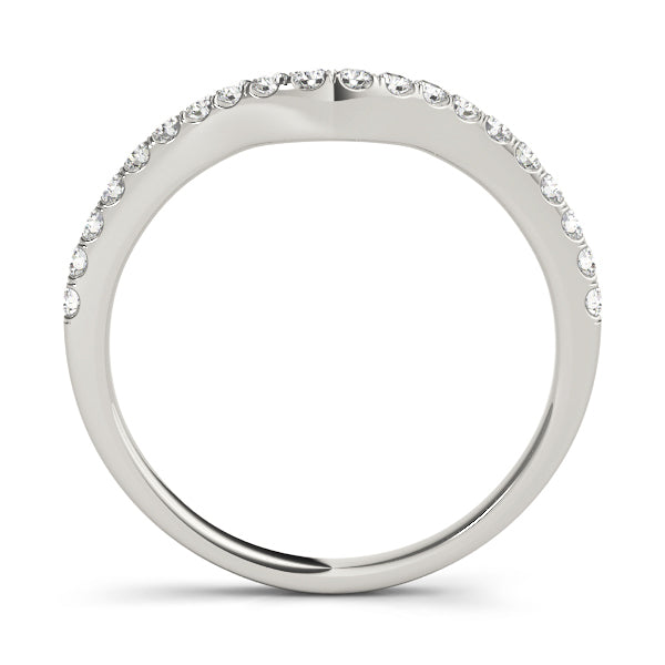 18K White Gold 1/4 ct Diamond Wedding Ring