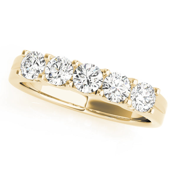 18K Yellow Gold 0.75 CT Diamond Wedding Band