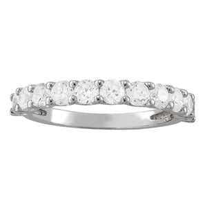18K White Gold 1 ct Diamond Wedding Ring