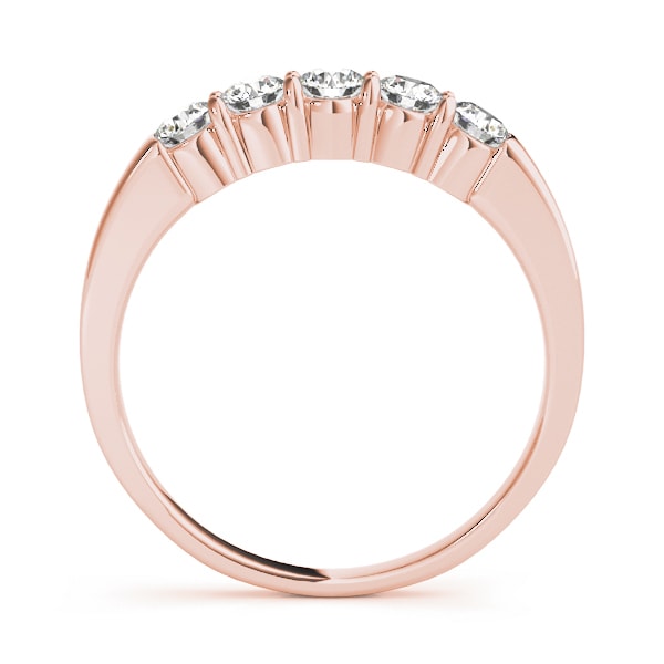 18K Rose Gold 1/2 ct tw Diamond Wedding Ring