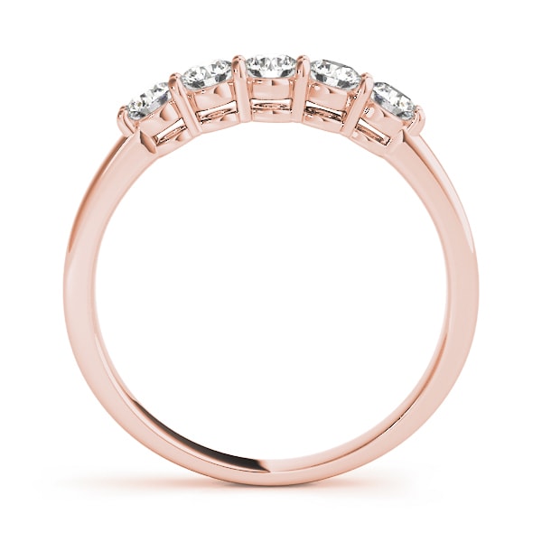 18K Rose Gold 1/2 ct tw Diamond Wedding Ring
