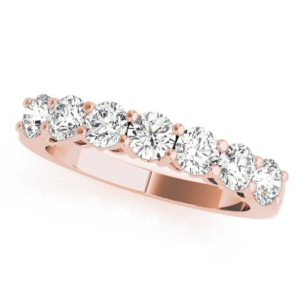 18K Rose Gold 1/4 ct tw Diamond Wedding Ring
