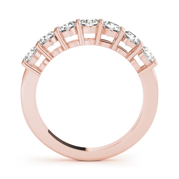 18K Rose Gold 1/4 ct tw Diamond Wedding Ring