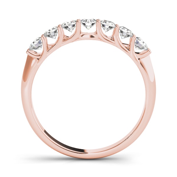 18K Rose Gold 1/5 ct tw Diamond Wedding Ring