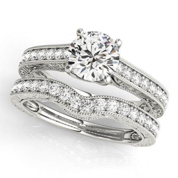 14K White Gold 1.125 ctw Diamond Engagement Ring