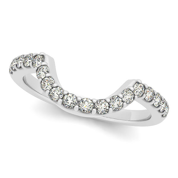 14K White Gold 1/3 ct tw Diamond Wedding Ring