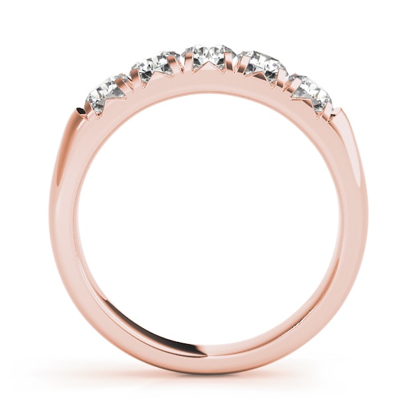 18K Rose Gold 1/2 ct tw Diamond Wedding Ring