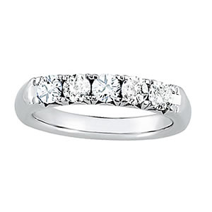Platinum 1/2 ct tw Diamond Wedding Ring
