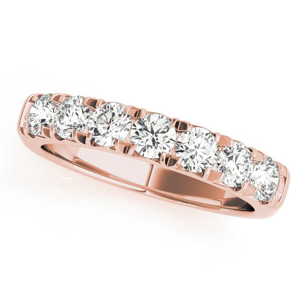 14K Rose Gold 1/4 ct tw Diamond Wedding Ring