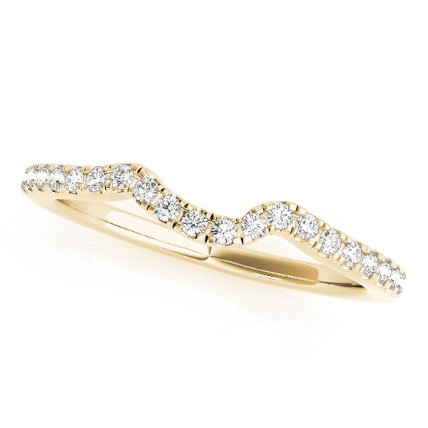 14K Yellow Gold 1/8 ct tw Diamond Wedding Ring