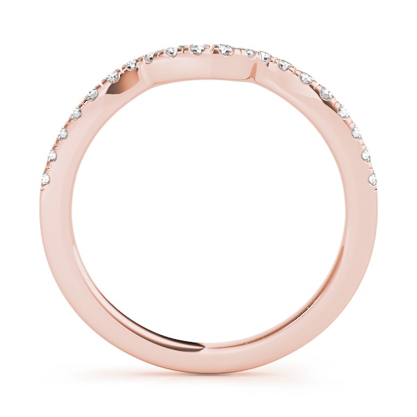 14K Rose Gold 1/8 ct tw Diamond Wedding Ring
