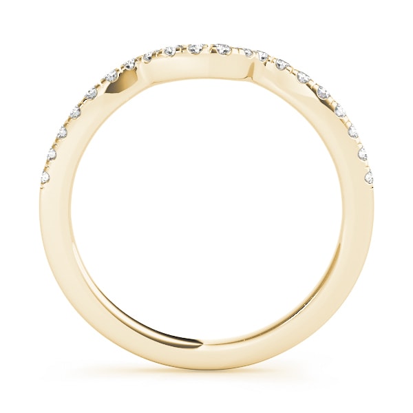 14K Yellow Gold 1/8 ct tw Diamond Wedding Ring