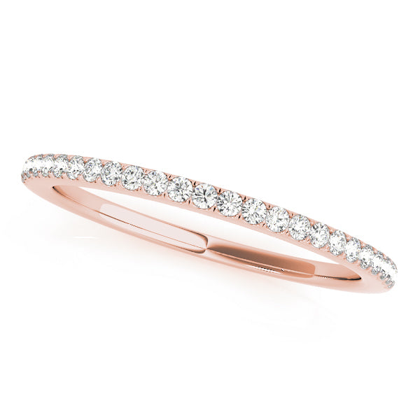 18K Rose Gold Diamond Wedding Ring
