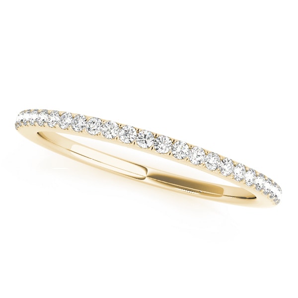 14K Yellow Gold 1/10 ct tw Diamond Wedding Ring