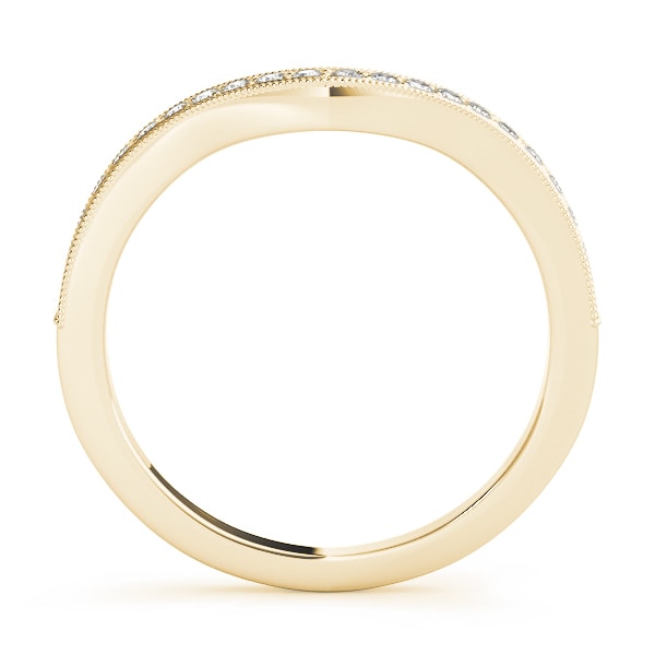 18K Yellow Gold 1/5 ct tw Diamond Wedding Ring