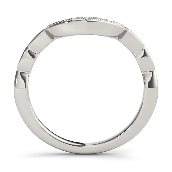 Platinum 1/20 ct Diamond Wedding Ring Band