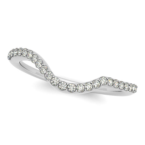 14K White Gold 1/4 ct tw Diamond Wedding Ring