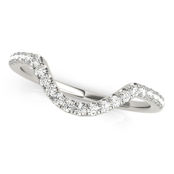 18K Yellow Gold 1/8 ctw Diamond Wedding Band