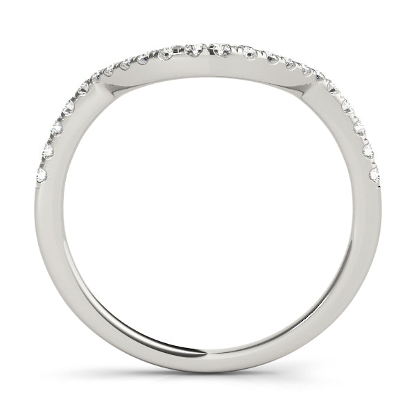 14K White Gold Diamond Wedding Ring