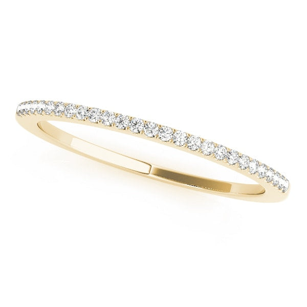 14K Yellow Gold 1/10 ct tw Diamond Wedding Ring