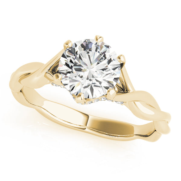 14K Yellow Gold 1 ct tw Solitaire Diamond Engagement Ring