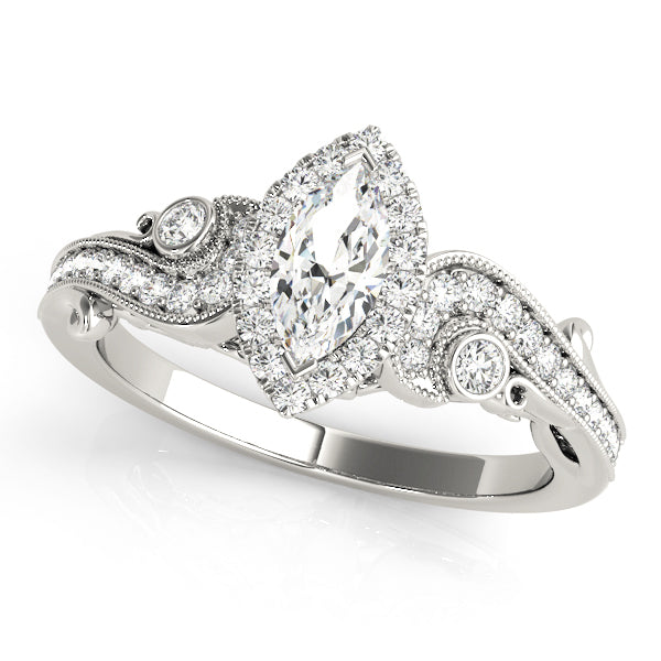 Platinum Marquise Diamond Engagement Ring 1.33ctw