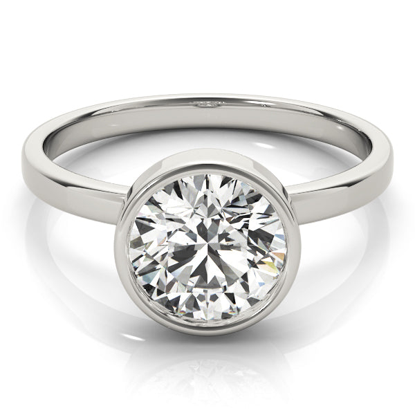 18K White Gold 1ct Diamond Solitaire Engagement Ring