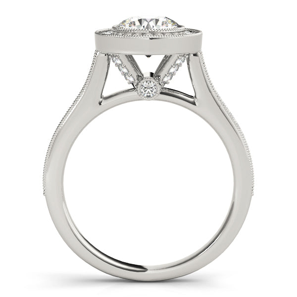 18K White Gold 1.33ctw Round Diamond Engagement Ring
